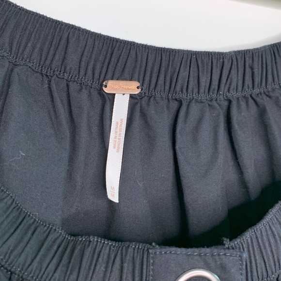 Free People Head Over Heels Off Shoulder Black Top - Picture 8 of 8